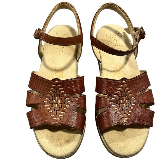 SAS Tripad Comfort Made in the USA Brown Leather Sandals Size 8.5 M - Picture 1 of 9